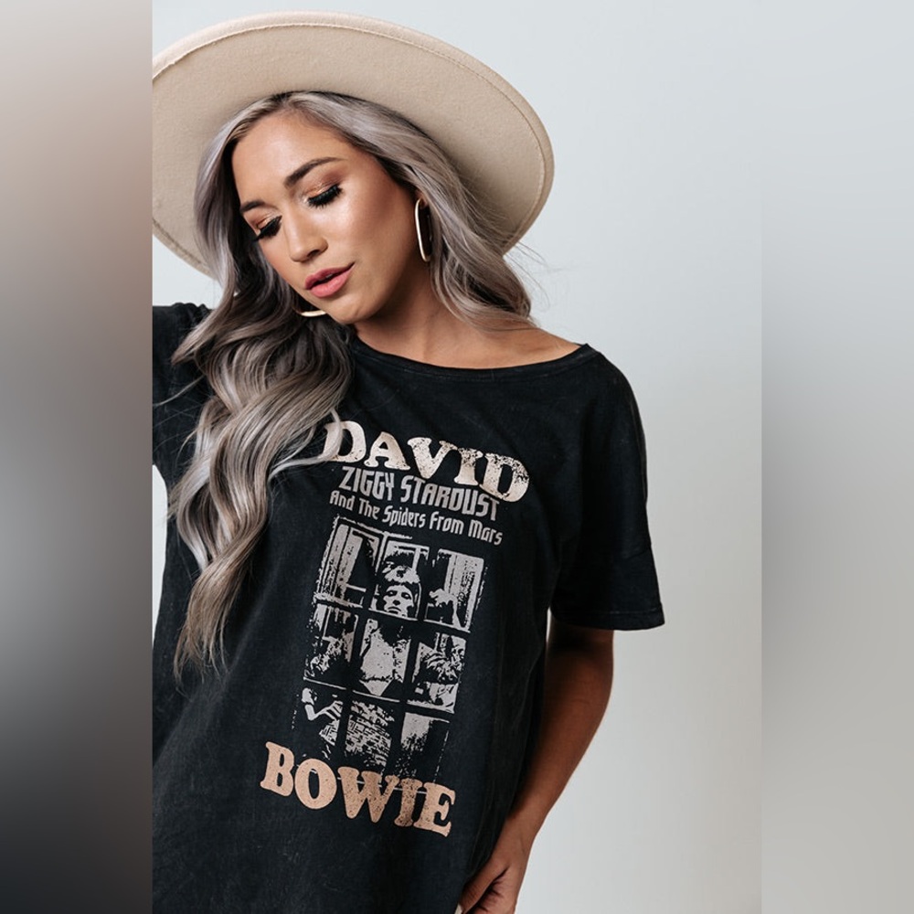 DAVID BOWIE ZIGGY STARDUST ALBUM GRAPHIC TEE